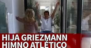 La hija de Griezmann cantando el himno antes del Juventus-Atlético | Diario As