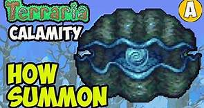 Terraria Calamity Mod 1.4.4.9 How To Summon GIANT CLAM BOSS / Terraria how get Giant Clam spawner