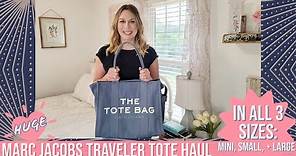 Marc Jacobs The Tote Bag Unboxing | 3 Sizes + Leather & Canvas | First Impressions | Lindsey Loves
