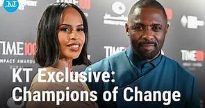 Idris Elba and Sabrina Dhowre Elba on the red carpet at Time100 awards