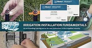 Hunter Irrigation Installation Fundamentals Training