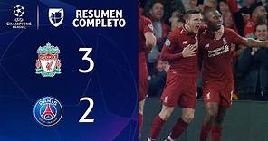 Liverpool 3-2 PSG - GOLES Y RESUMEN - Grupo C UEFA Champions League