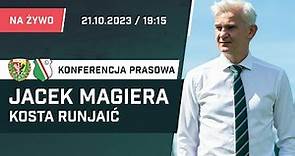 Jacek Magiera i Kosta Runjaić po meczu Śląsk Wrocław - Legia Warszawa (konferencja prasowa)