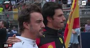 Lo que pasó entre Alonso y Sainz durante el himno les emocionará | Automovilismo | AS América