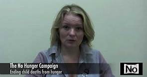 Cara Seymour Endorsing the No Hunger Campaign