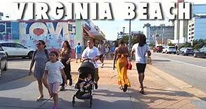 Virginia Beach Oceanfront Summer Walking Tour【4K】