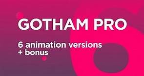 Gotham Pro Font Animation (After Effects template)
