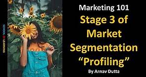 Stage 3 of Market Segmentation “Profiling” (Profile Segment & Identify Target Market )