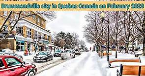 Drummondville city in the Centre of Quebec on February 2023 |Drummondville Downtown #canada #quebec