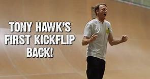 Tony Hawk’s First Kickflip After Gruesome Injury