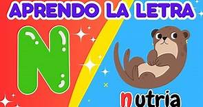 Aprendamos la letra N - [Sílabas: na, ne, ni, no, nu] - Video educativo para niños.