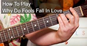 'Why Do Fools Fall In Love' Frankie Lymon & The Teenagers Guitar Lesson