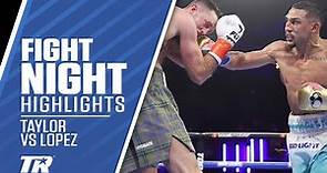 Teofimo Lopez Upsets Josh Taylor to Win Jr. Welterweight Title | FIGHT HIGHLIGHTS