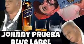Johnny prueba Whisky Blue Label de Johnnie Walker