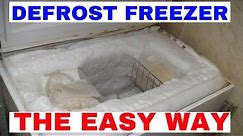 How To Defrost / Remove Ice From Your Deep Freezer