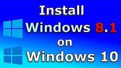 How to install Windows 8.1 on Windows 10 in a VM (Easy step by step guide)