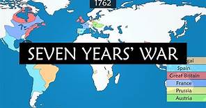 Seven Years' War - Summary on a Map