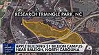 Apple building $1 billion campus near Raleigh, North Carolina