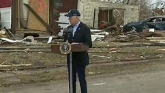 Biden tours Kentucky tornado destruction