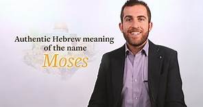 The authentic Hebrew meaning of the name Moses - Biblical Hebrew Lessons with Professor Lipnick