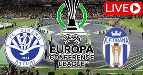 🔴 LIVE: Dinamo Batumi vs Tirana, UEFA Europa Conference League First Qualifying Round, Second Leg.