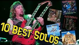 10 of the best! - Adrian Smith solos (Iron Maiden)