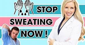 Stop Sweating Now! | Over-the-counter Solutions for Hyperhidrosis + Dermatologist's Tips