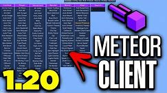 How to Install Meteor Client for Minecraft 1.20 - Full Guide