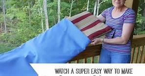 Easy Way to Make Outdoor Cushion Covers