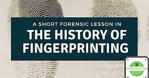 History of Fingerprinting