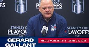 New York Rangers: Gerard Gallant Media Availability | Apr. 23, 2023