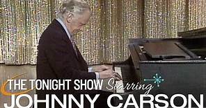 Art Carney Shows His Piano Skills and Johnny Jumps on the Drums | Carson Tonight Show