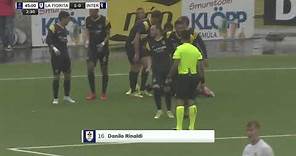 La Fiorita VS Inter Club d'Escaldes 45'+3' D. Rinaldi 1 - 0