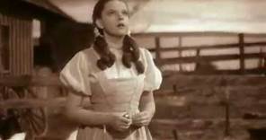 Somewhere Over the Rainbow-- Judy Garland with lyrics