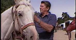 President Reagan and Nancy Reagan at Rancho Del Cielo on September 1, 1982