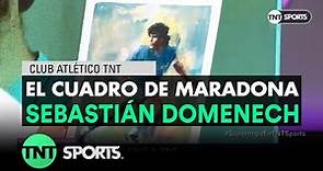 Sebastián Domenech y el cuadro que hizo para Maradona