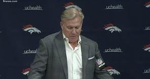 RAW: Denver Broncos press conference following firing of head coach Vance Joseph