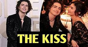 Timothee Chalamet SURPRISES Girlfriend Kylie Jenner With A Kiss After Bringing Her To Award Show