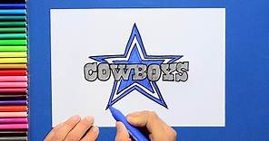 How to draw the Dallas Cowboys Logo [NFL team]