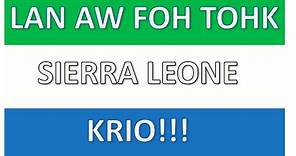 Learn Krio (Sierra Leone)- Krio 101 (Lesson One)
