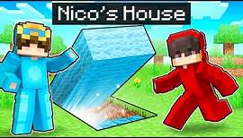 Nico vs Cash SECRET House Battle In Minecraft!