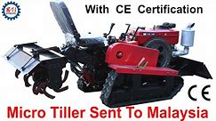 Micro Tractor With Mini Rotary Tiller Sent To Malaysia