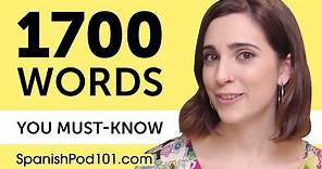 1700 Words Every Spanish Beginner Must Know