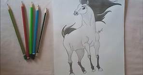 Cómo dibujar a Spirit el corcel indomable/ How to draw Spirit the untamed steed
