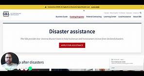 SBA Disaster Loan Application STEP BY STEP (FULL WALKTHROUGH)