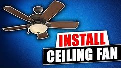 How to install a Harbor Breeze Ceiling Fan from Lowes