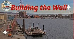 "Building the Wall" Seawall construction timelapse 11/21/2023ws
