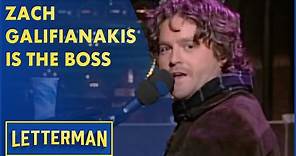 Zach Galifianakis Makes His Network Television Debut | Letterman