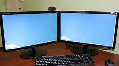How to hook two Monitors up to one computer
