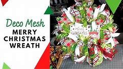 DIY Merry Christmas Deco Mesh Wreath! | Holiday Wreath Ideas | DecoExchange Tutorial